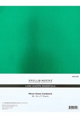 Spellbinders 8.5x11 Card Shoppe Essentials - Mirror Cardstock Green