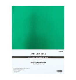 Spellbinders 8.5x11 Card Shoppe Essentials - Mirror Cardstock Green