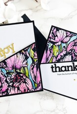 LDRS Creative Tulip Mix Background Impress-ion Letterpress Plate
