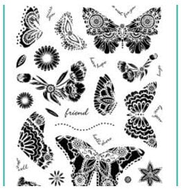 Gina K. Designs Beautiful Butterflies 3 Stamp & Die