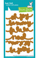 Lawn Fawn Winter Big Scripty Words - Hot Foil Plates