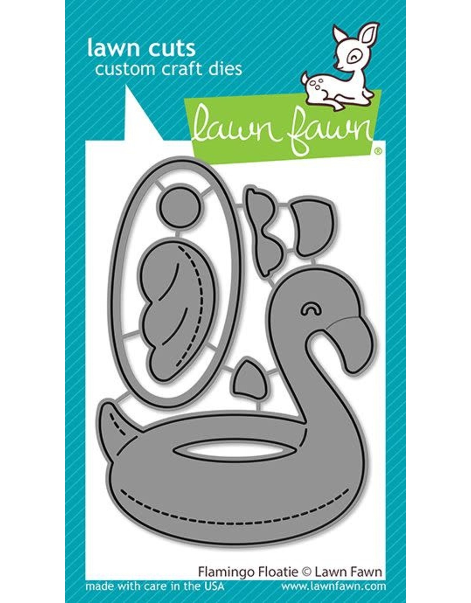 Lawn Fawn Flamingo Floatie Dies - Lawn Cuts