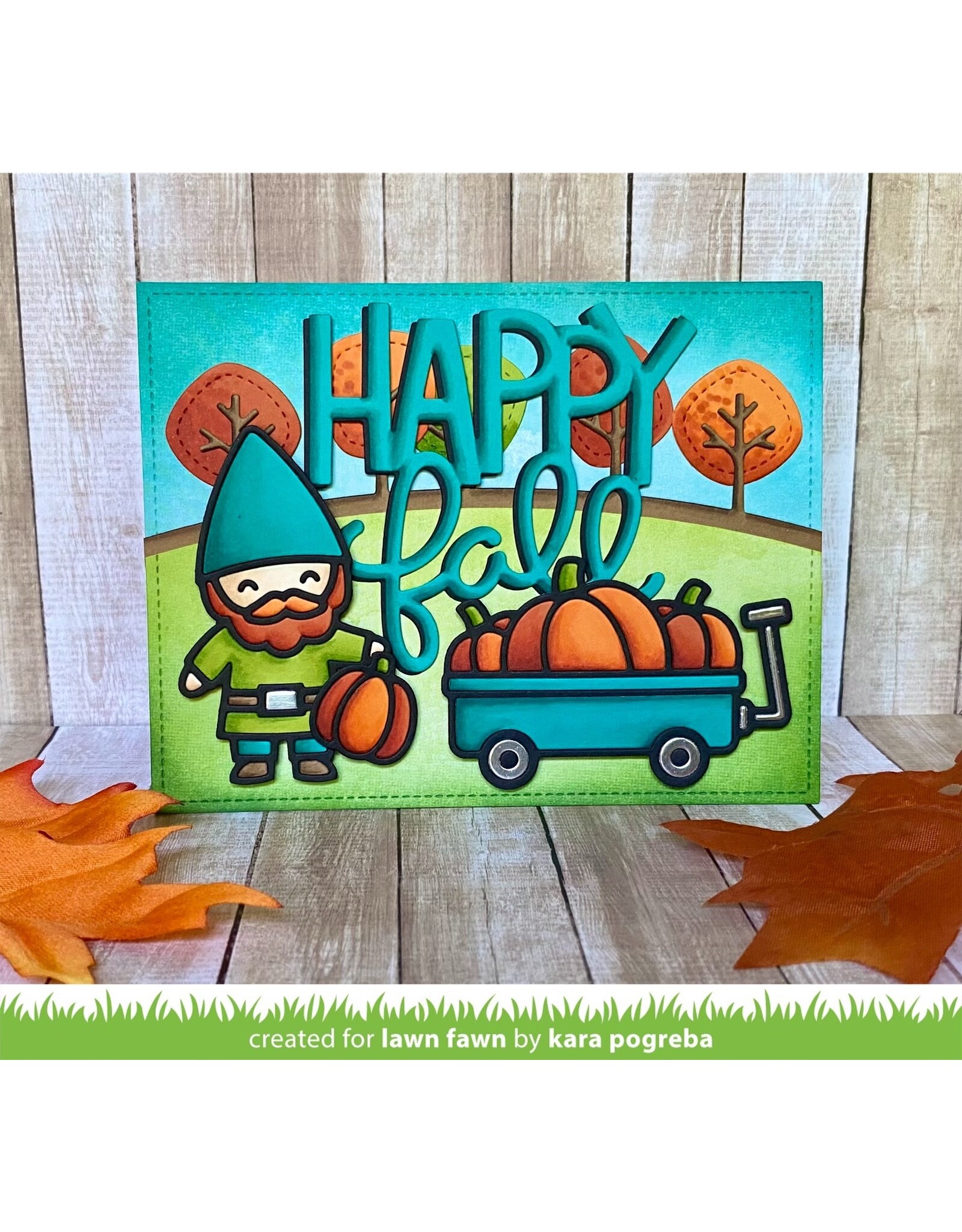 Lawn Fawn Pumpkin Wagon Dies - Lawn Cuts