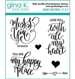 Gina K. Designs Hearty Greetings MINI Stamp