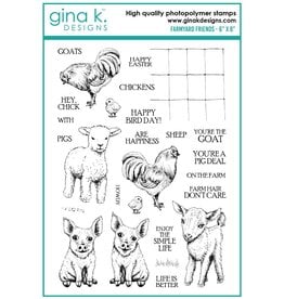 Gina K. Designs Farmyard Friends Stamps