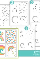 Taylored Expressions Create-In Quads - ROYGBIV Layering Stencil