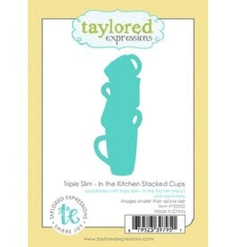 Taylored Expressions Triple Slim - In the Kitchen Stacked Cups