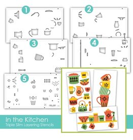 Taylored Expressions Triple Slim - In the Kitchen Stencil