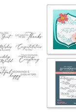 Spellbinders The Timeless Collection -  New Beginnings Timeless Sentiments Press Plate