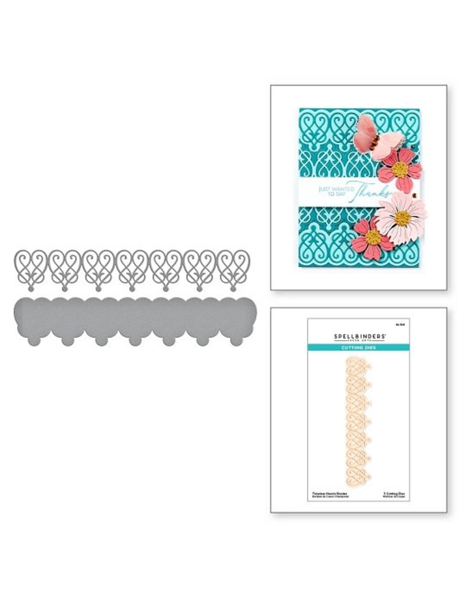 Spellbinders The Timeless Collection - Timeless Hearts Border Etched Dies