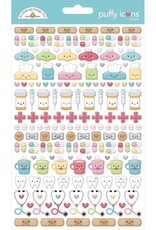 Doodlebug Design Happy Healing Puffy Stickers Icons