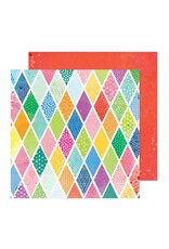 AMERICAN CRAFTS Bold and Bright - 12x12 paper - Diamonds