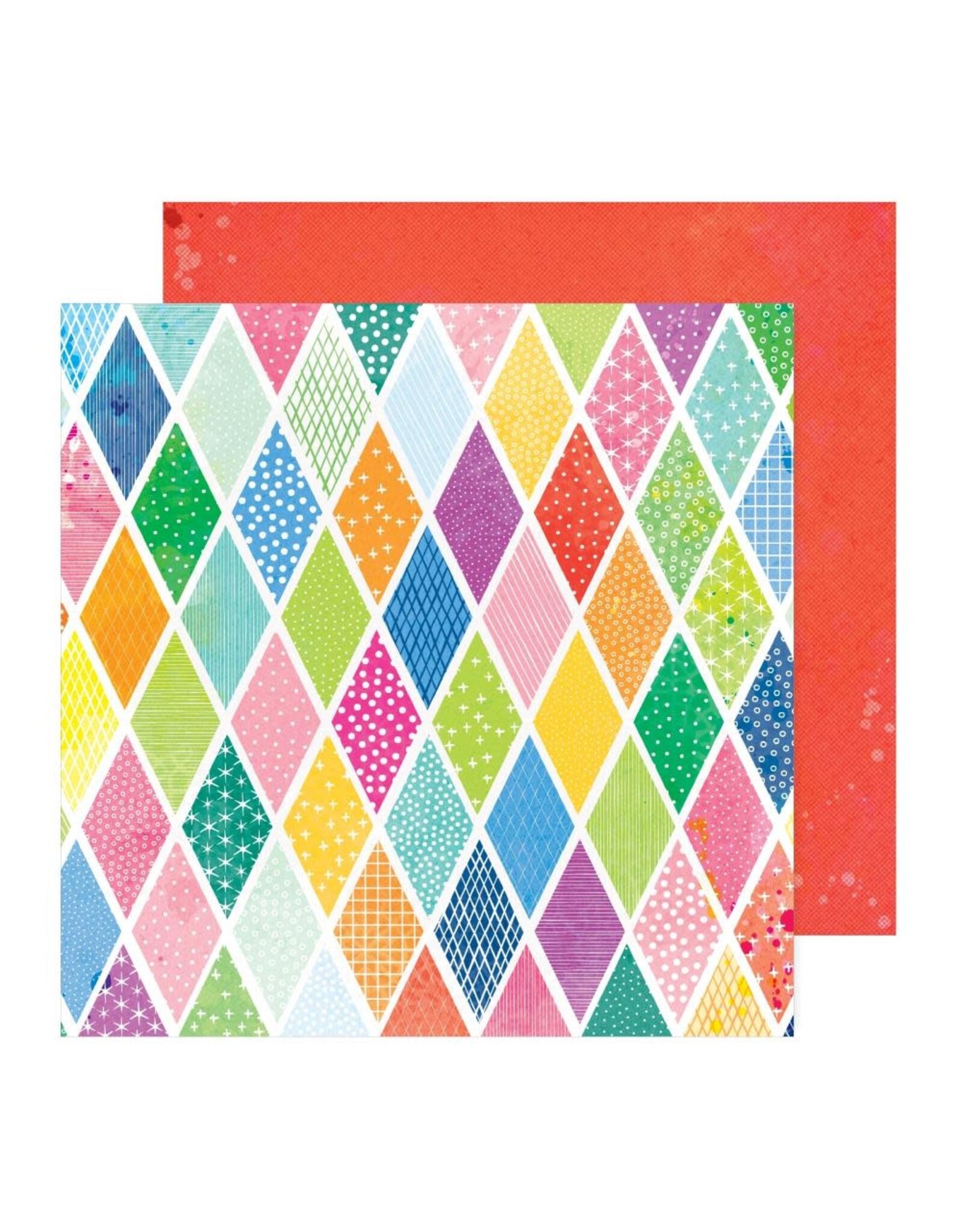 AMERICAN CRAFTS Bold and Bright - 12x12 paper - Diamonds