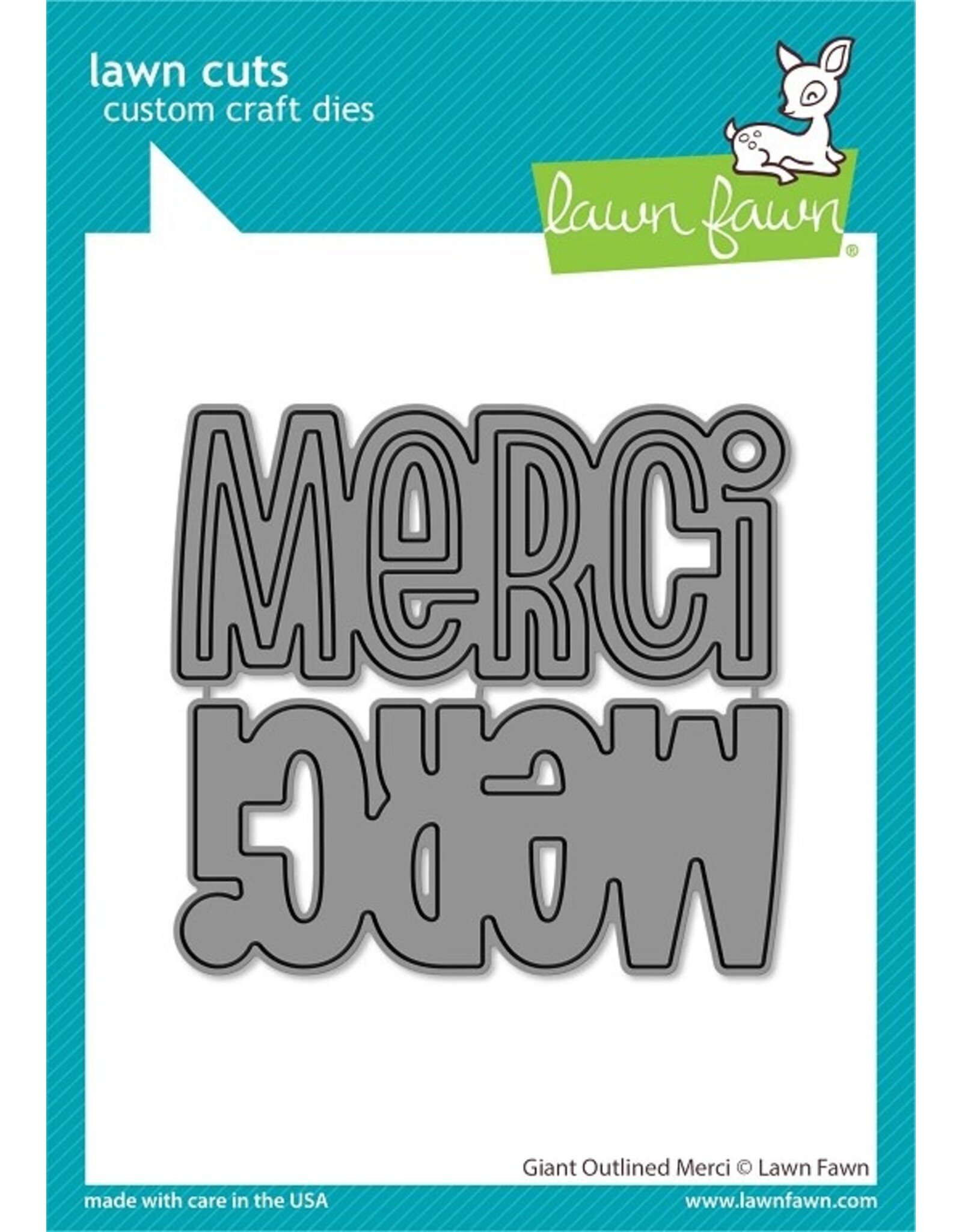 Lawn Fawn Merci - Lawn Cut