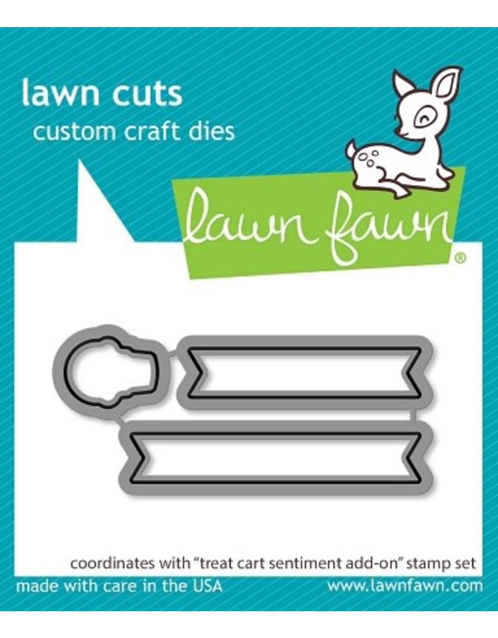 Lawn Fawn Treat Cart Sentiment Add-On - Lawn Cuts