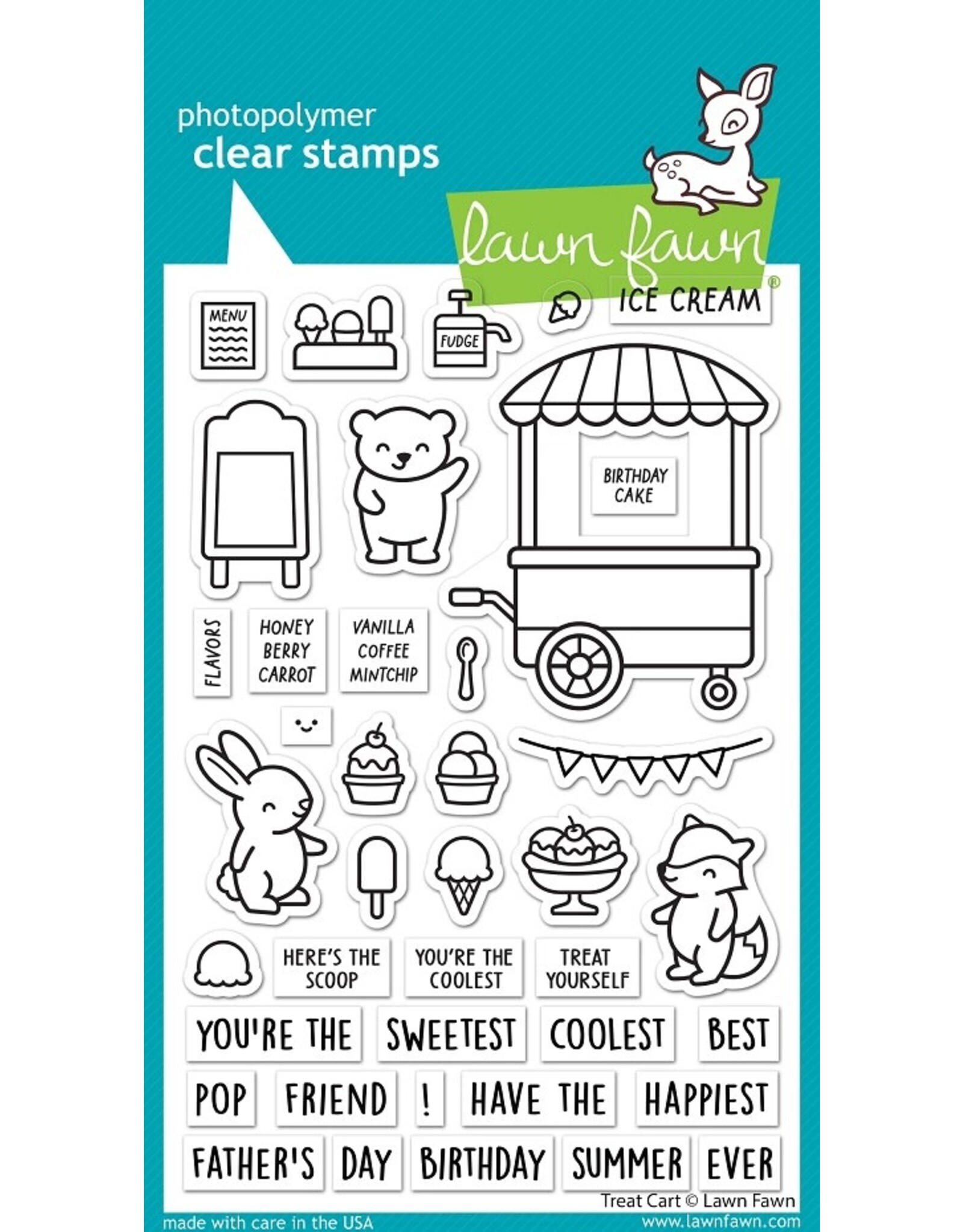 Lawn Fawn Treat Cart - Stamp