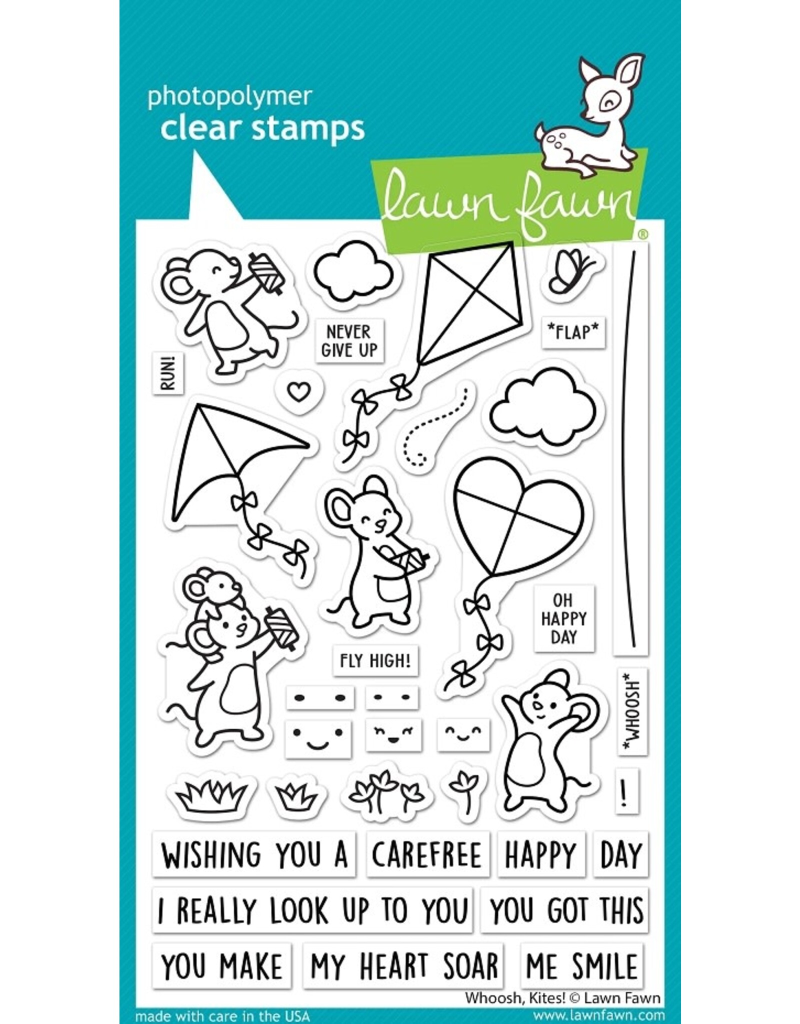 Lawn Fawn Whoosh, Kites! - Stamps