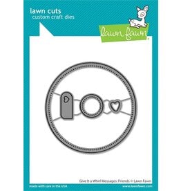 Lawn Fawn Give It A Whirl Messages Friends - Lawn Cut