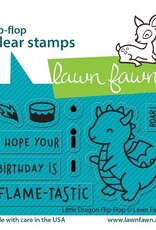 Lawn Fawn Little Dragon Flip Flop - Stamps