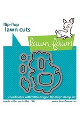 Lawn Fawn Little Dragon Flip Flop - Lawn Cuts