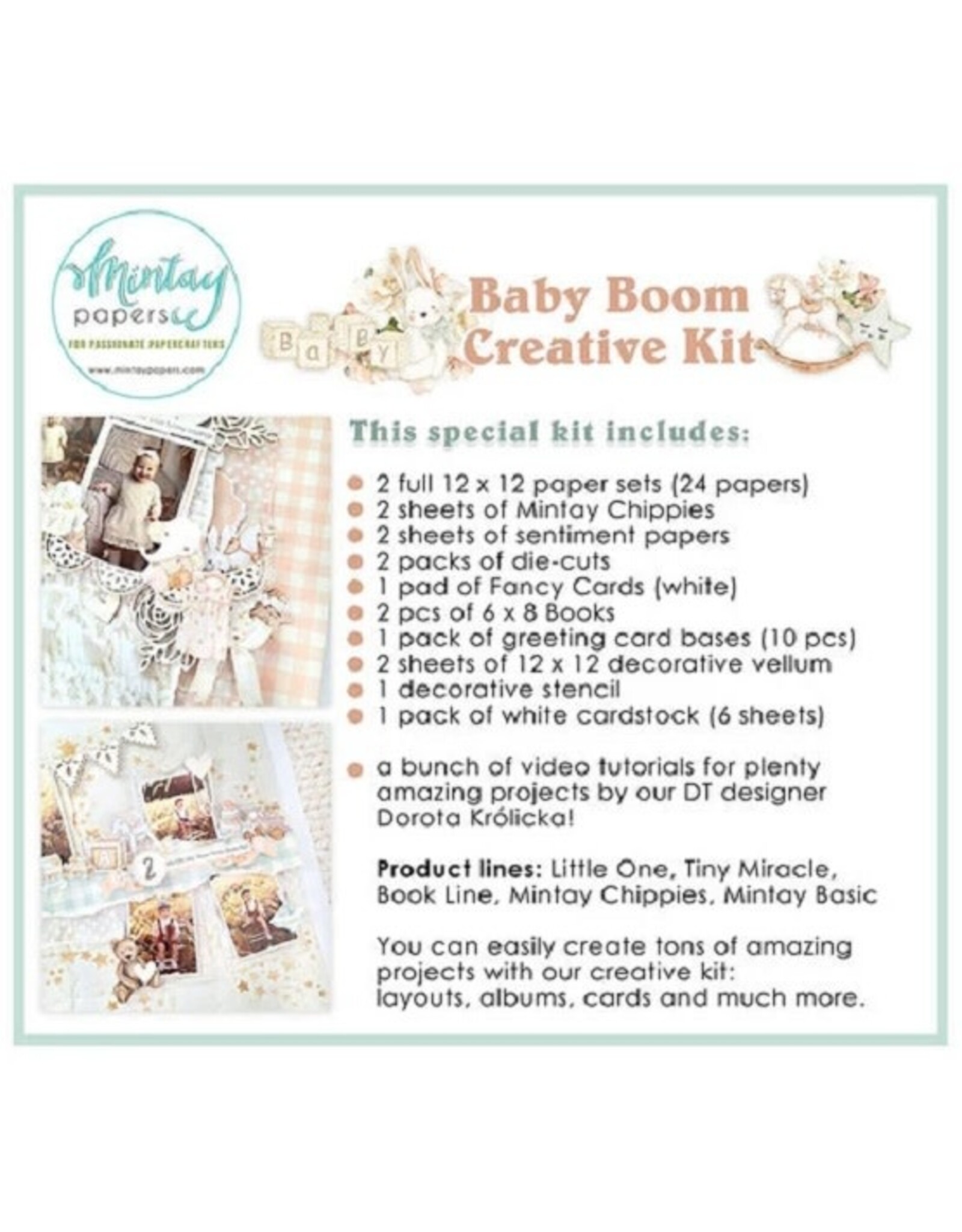 Mintay Papers Creative Kit - Baby Boom