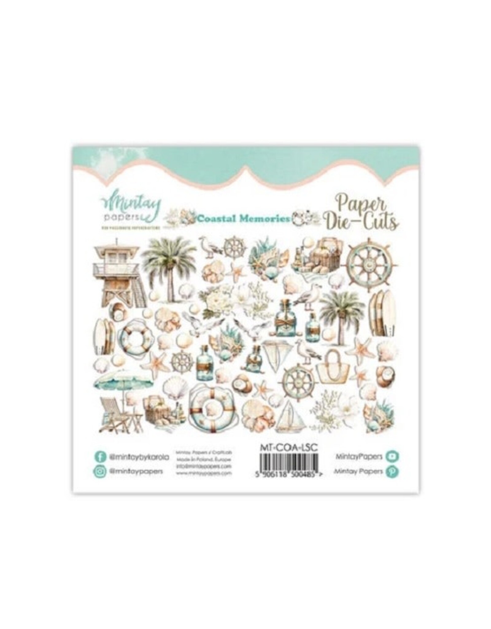 Mintay Papers Coastal Memories Paper Die-Cuts - 60 pcs