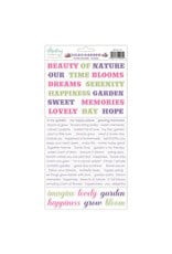 Mintay Papers Lilac Garden 6 x 12 Paper Stickers - Words