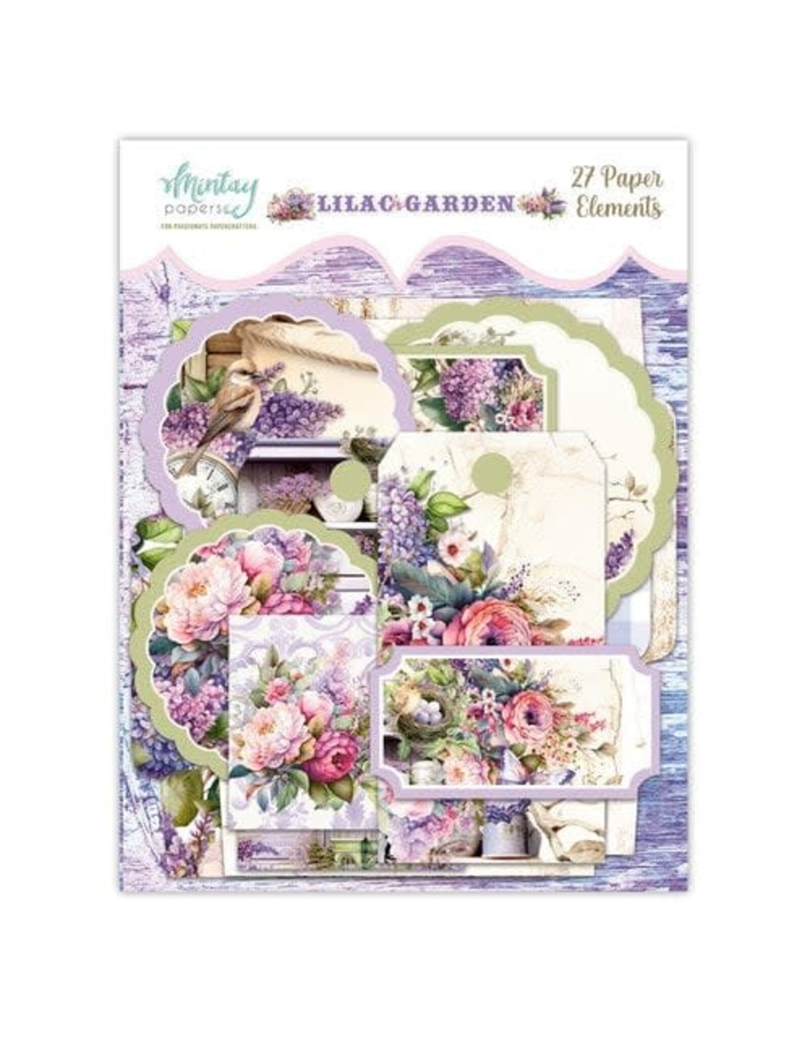 Mintay Papers Lilac Garden Paper Elements -  27 pcs