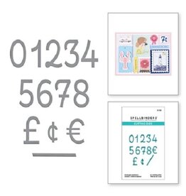 Spellbinders Postage Numbers  - Dies
