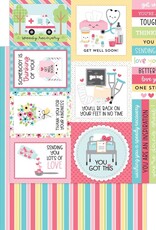 Doodlebug Design Happy Healing 12x12 Paper - Candy Striper