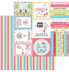 Doodlebug Design Happy Healing - Candy Striper - 12x12 Pattern Paper