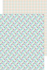 Doodlebug Design Happy Healing 12x12 Paper - Happy Heart