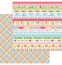 Doodlebug Design Happy Healing 12x12 Paper - Plaid You're Better