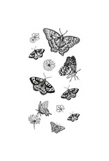 Sizzix Sizzix Clear Stamps Set 13 pcs Nature Butterflies by Lisa Jones