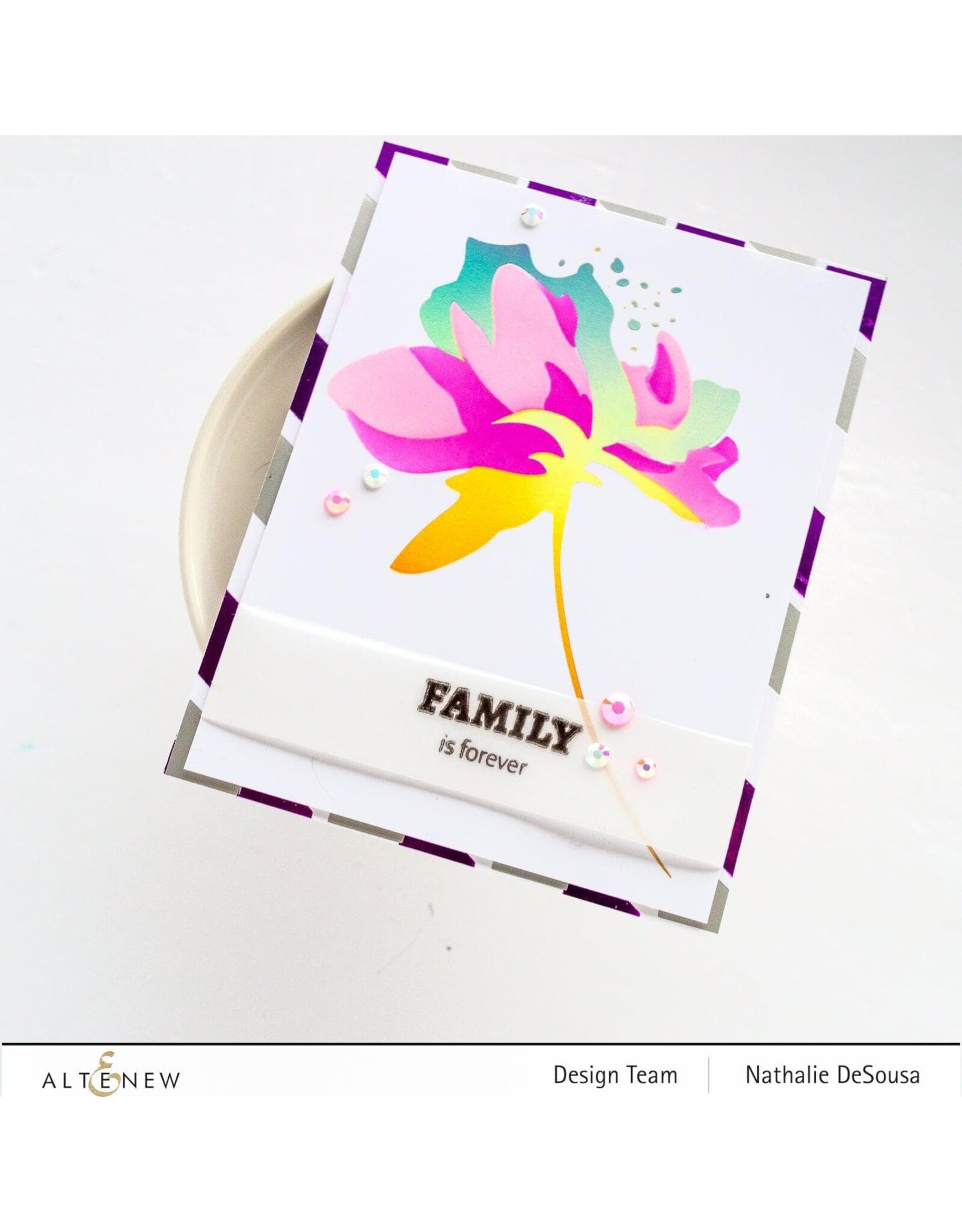 ALTENEW Whimsical Peony Hot Foil Plate & Stencil