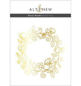 ALTENEW Flower Wreath Hot Foil Plate