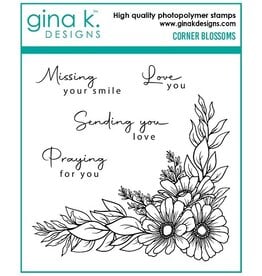 Gina K. Designs Corner Blossoms Stamp