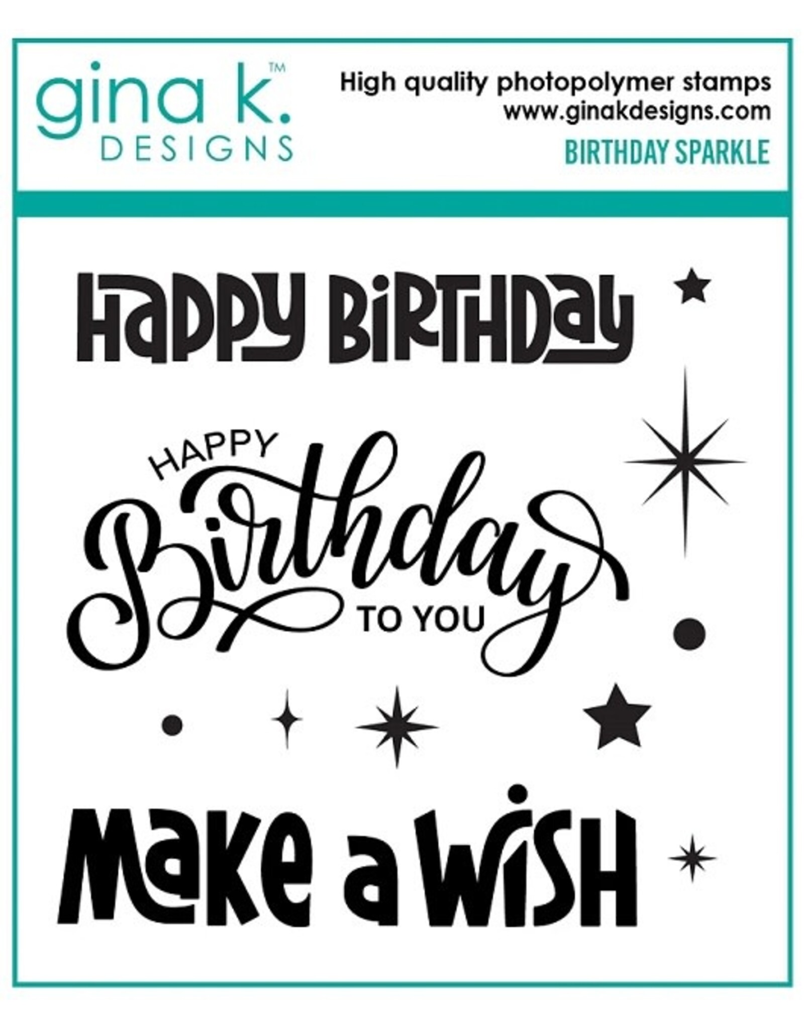 Gina K. Designs Birthday Sparkle Stamp