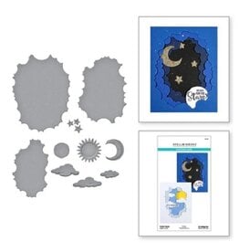 Spellbinders Tunnel Scapes Collection - Tunnel Clouds Etched Dies