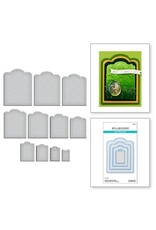 Spellbinders Sealed 3D Botanical Collection - Scallop Labels and Tag Etched Dies