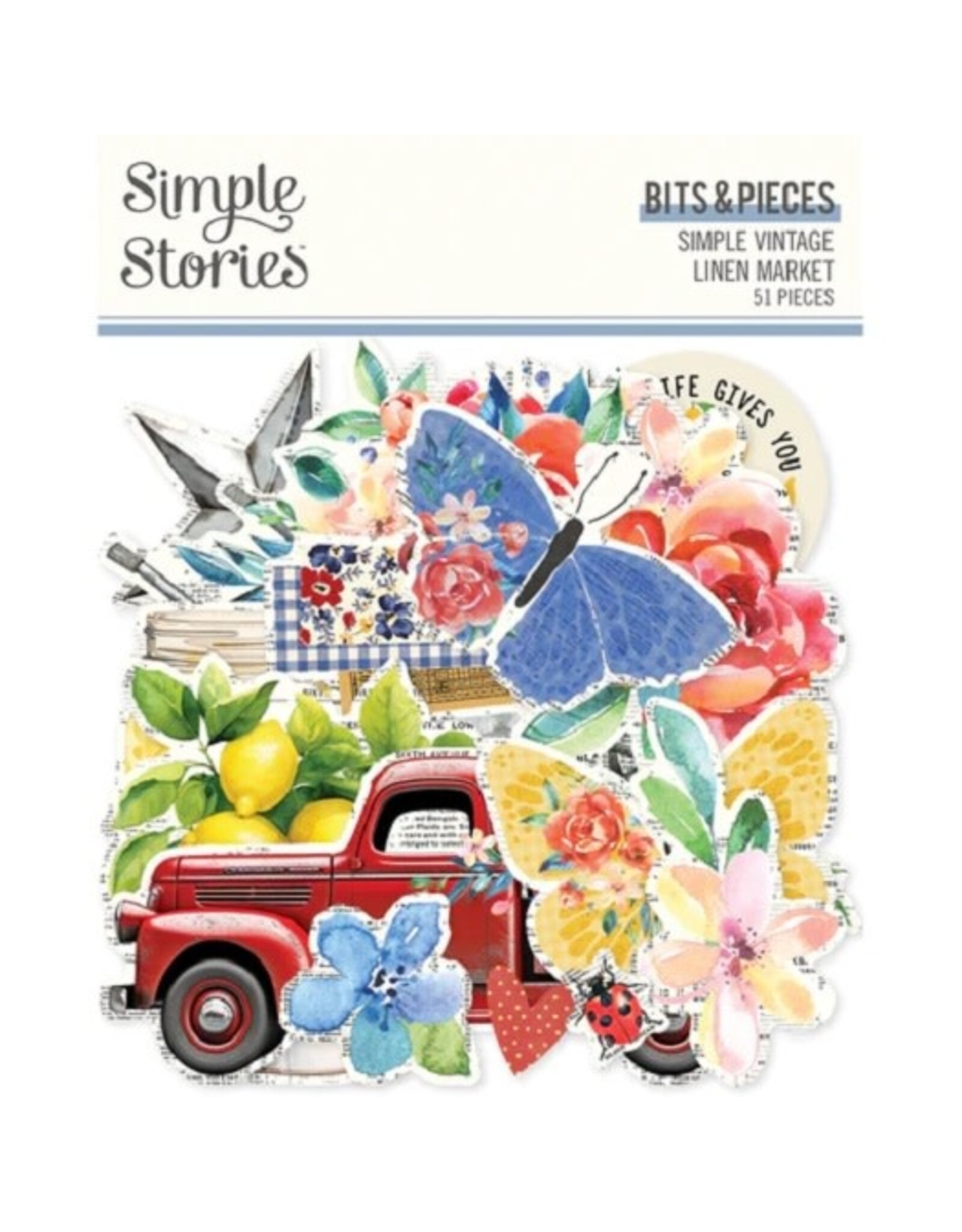 Simple Stories Simple Vintage Linen Market - Bits & Pieces