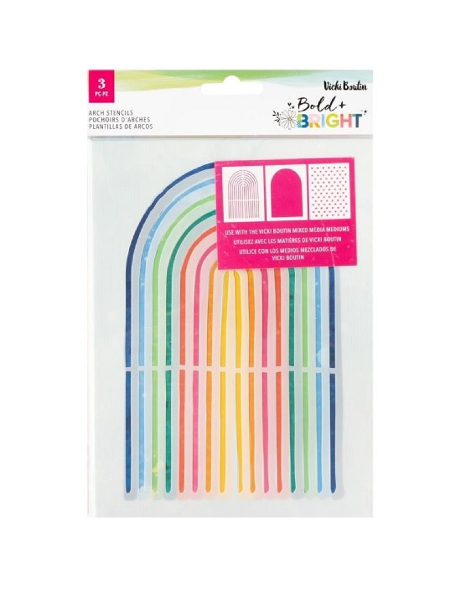 AMERICAN CRAFTS Vicki Boutin Bold and Bright Stencil - Arches