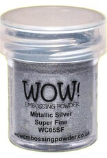 WOW! WOW! Embossing Powder -Metallic Silver Super Fine