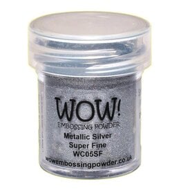 WOW! WOW! Embossing Powder -Metallic Silver Super Fine