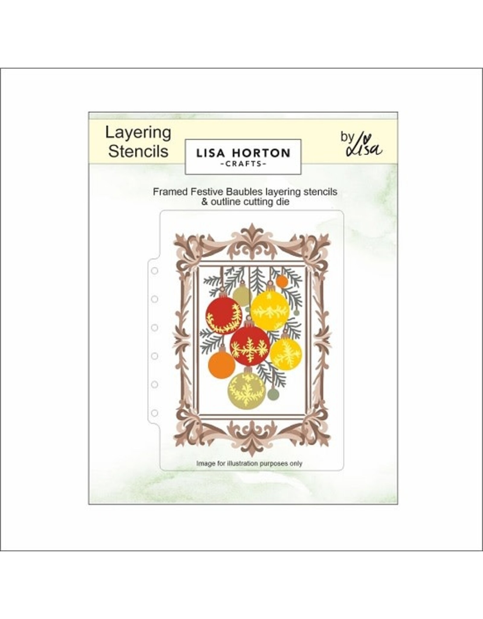 Ecstasy Crafts Lisa Horton Crafts Jingle Bells 5" x 7" Layering Stencils & Die