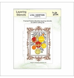 Lisa Horton Crafts Lisa Horton Crafts Jingle Bells 5" x 7" Layering Stencils & Die