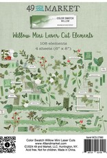 49 AND MARKET Color Swatch: Willow  Mini Laser Cut Outs
