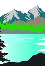 Prism Studio Alpine Lake Scene Layering Die