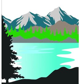 Prism Studio Alpine Lake Scene Layering - Dies