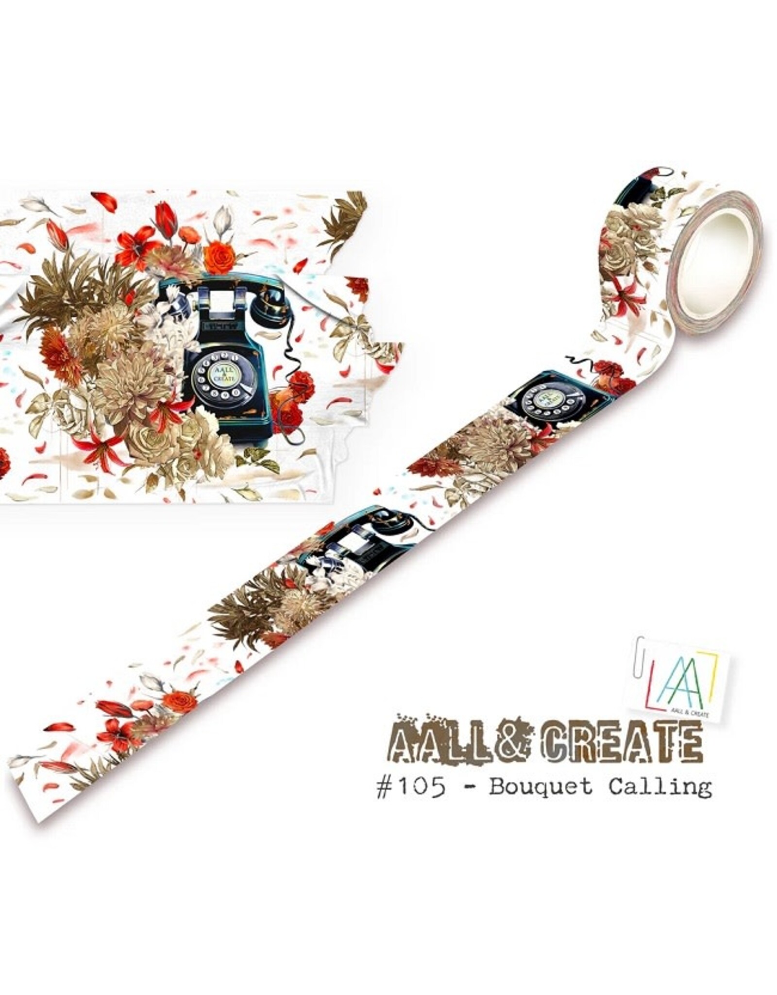 Aall and Create AALL and Create - Washi Tape - Bouquet Calling